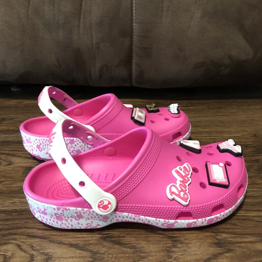 Crocs x Barbie Electric Pink Classic Adult Clog Women's Size 9 / Men's Size 7